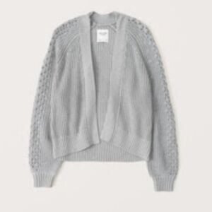 Abercrombie Thick Knit Open Cardigan Sweater